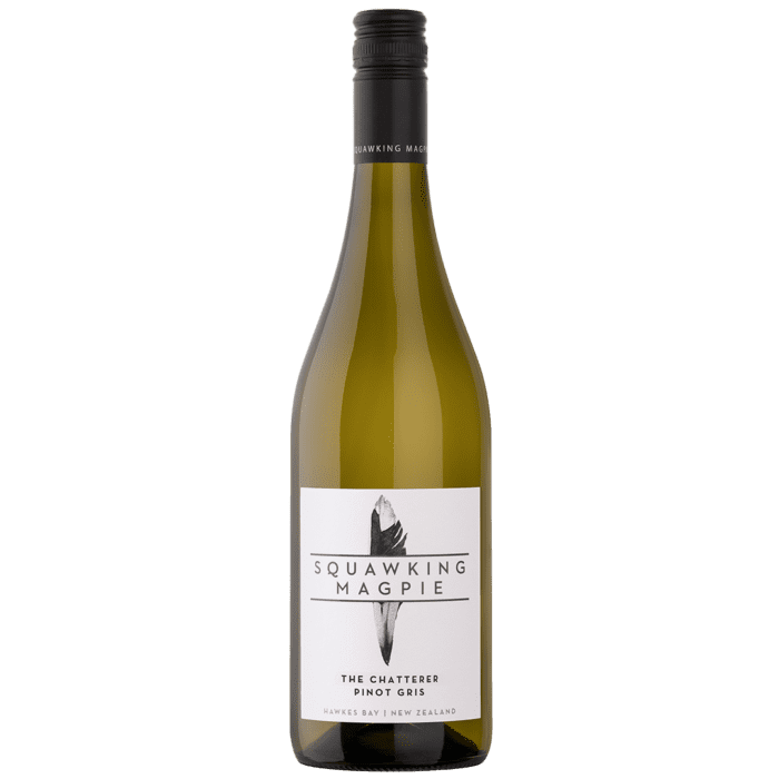 Squawking Magpie Pinot Gris 2024 from Hawke's Bay, New Zealand – premium white wine bottle